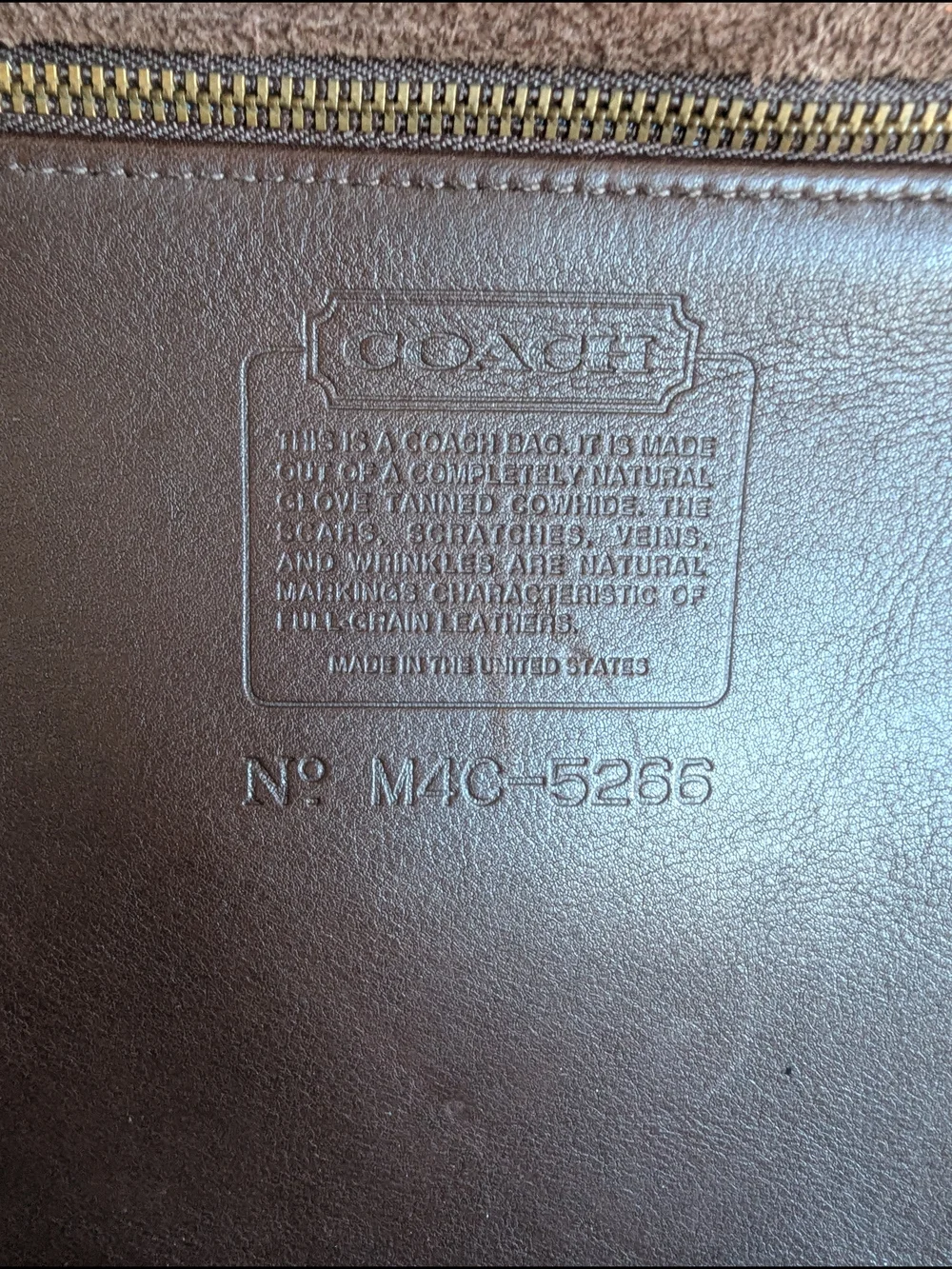 vintage Coach BeekmanBriefcase (Style #5266), an iconic dowel-top design first
